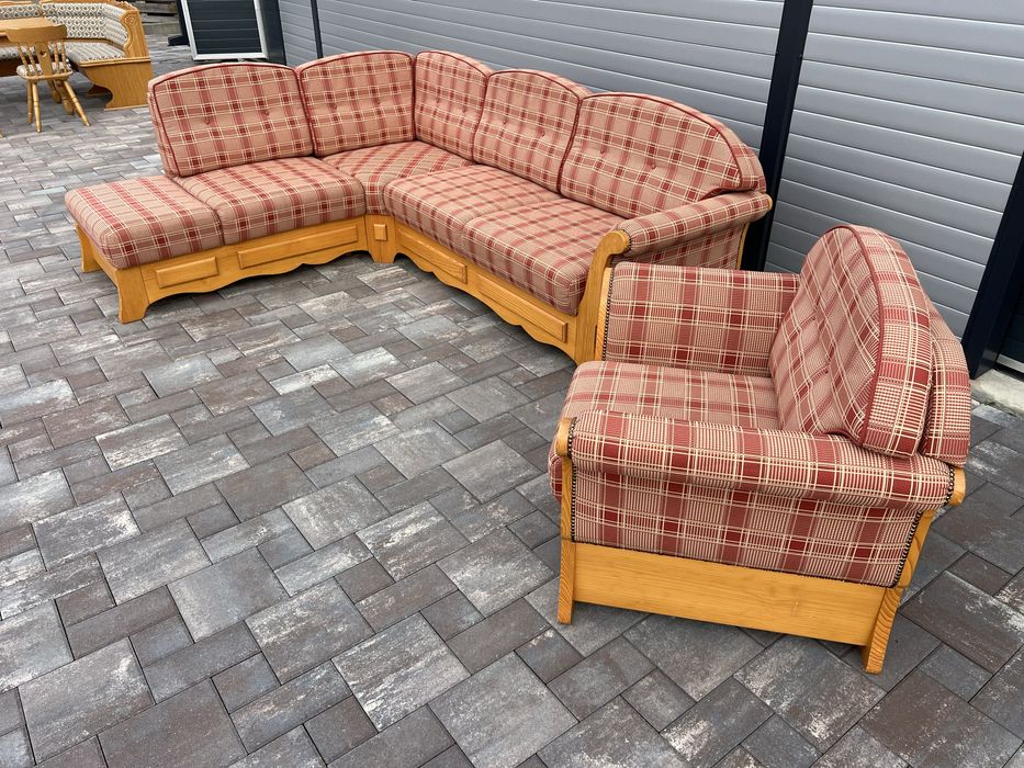 Coltar Living ~ Sufragerie Lemn Masiv Rustic