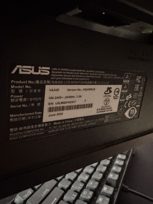 Monitor ASUS 24 inch 1080p 75Hz cu boxe integrate