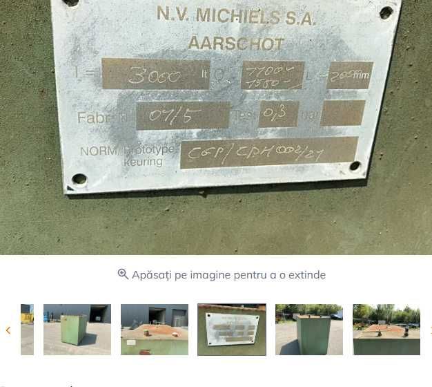 Bazin 2 to nefolosit , unul de 3 to folosit si bazin malaxor ,rezervor aer compresat
