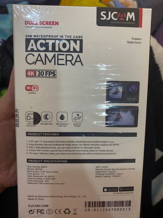 action camera 4k 30fps