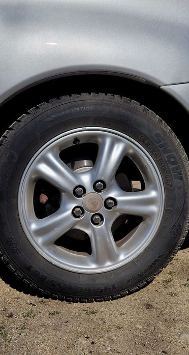 Vand jante 5x100 r15 + Cauciucuri de vara GoodYear in stare buna!