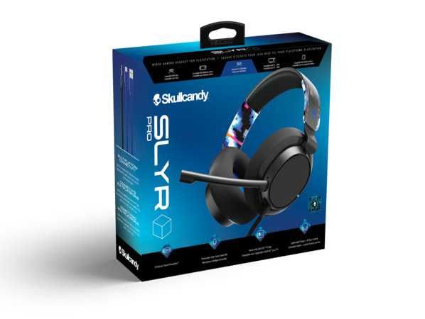 Casti Gaming Skullcandy Slyr Pro Wired Black Roz S6SPY-P003 PC PS4 PS5 Xbox noi sigilate