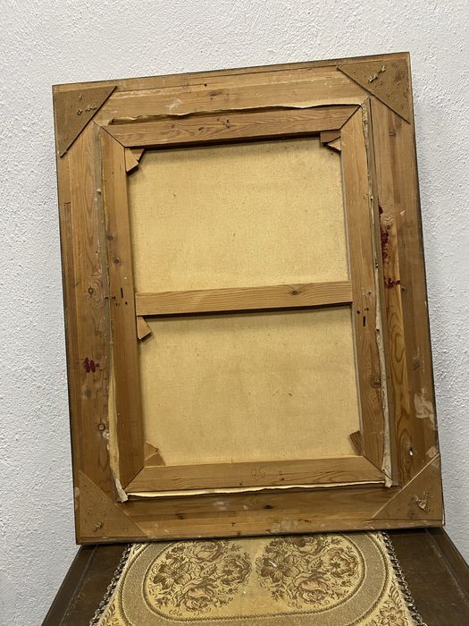 Маслена картина R Bernat Zik есенен горски пейзаж 1950 те