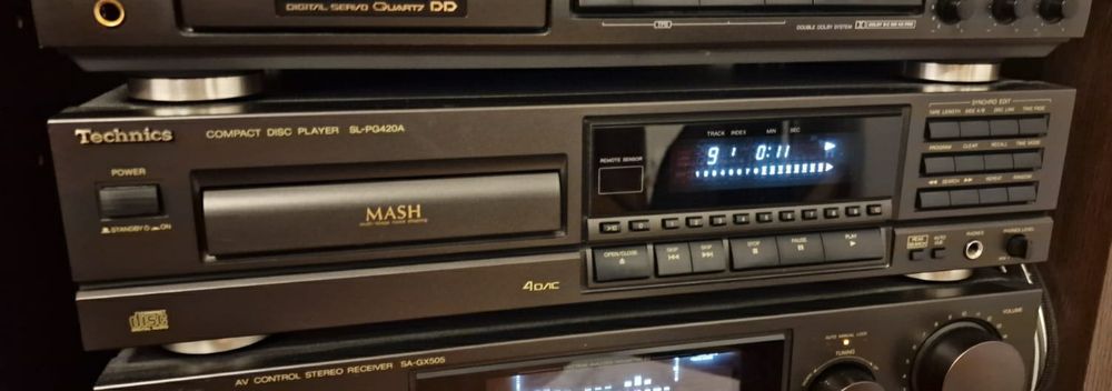 Linie Technics,Receiver SA GX 505, deck RS BX 707, CD-PLAYER SL PG420A