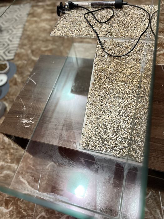 Acvariu pentru broaste testoase cu rampa