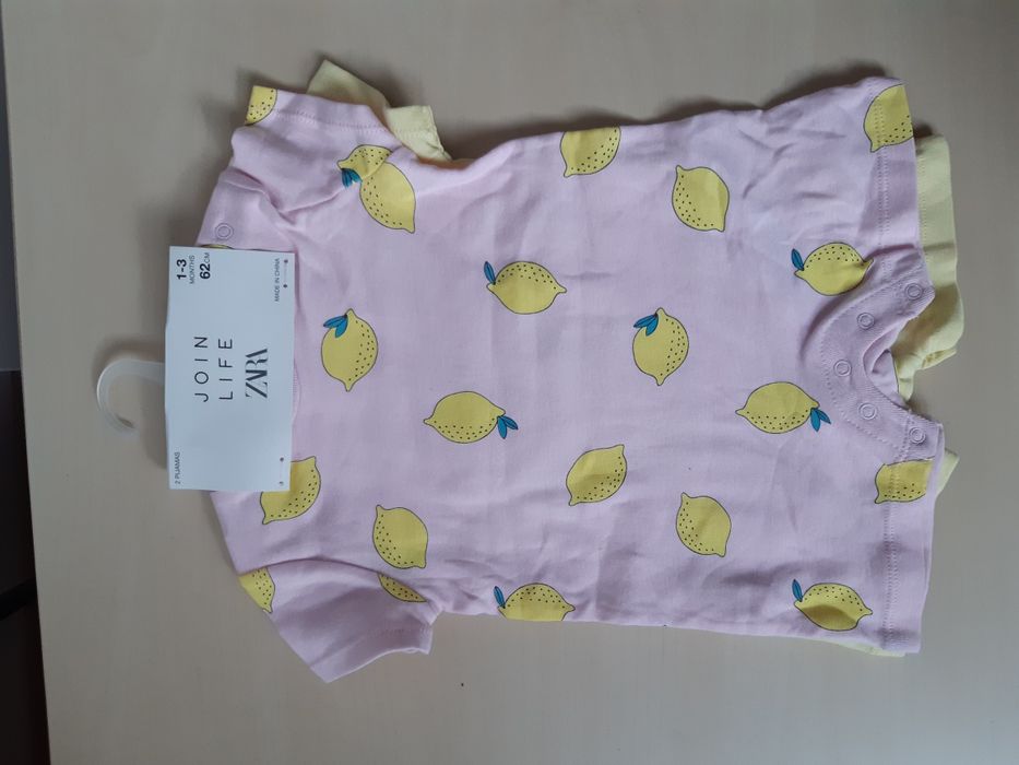 Нови летни ромпъри Zara, размер 1-3 месеца