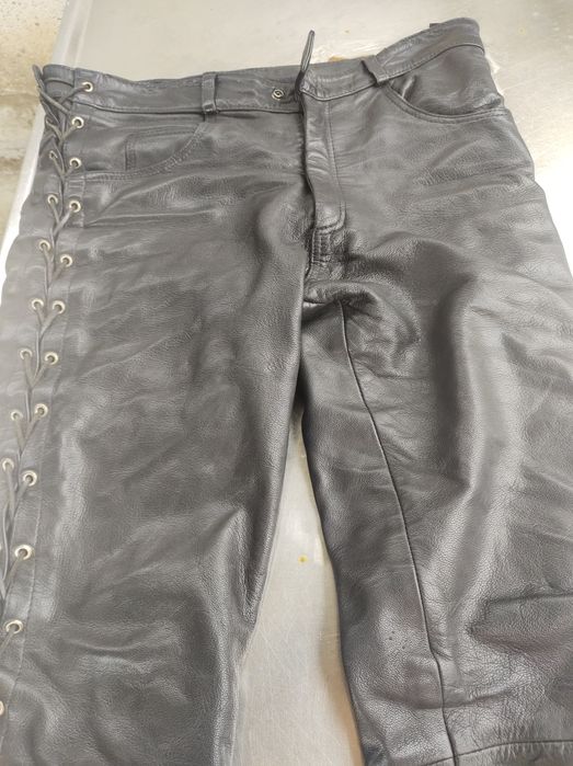 Рокерски панталон от естествена кожа