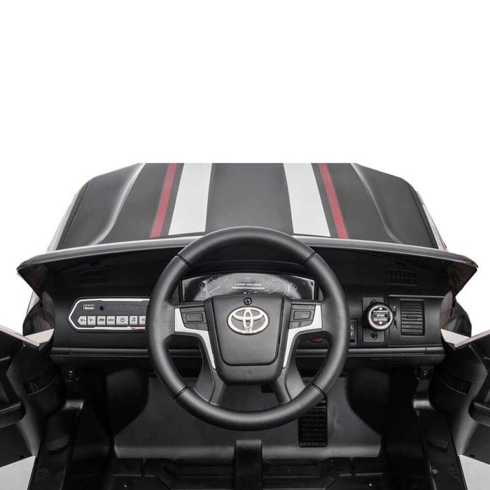 Masinuta electrica pentru copii de politie Toyota Land Cruiser, Numar auto personalizat CADOU