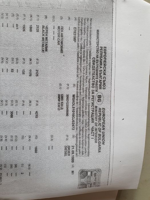 Bmw E39 530D Бмв 530 автомат на части