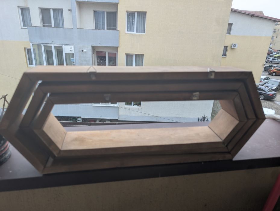 Rafturi/rame hexagonale decorative lemn