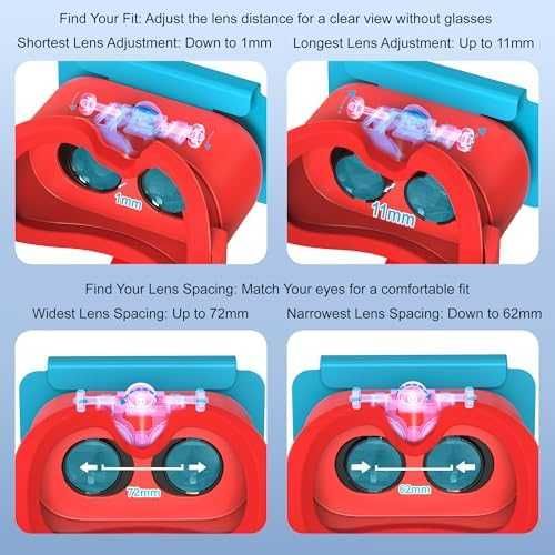 Нови VR очила за Switch 2 (2025) HD регулируеми лещи + ремък за игри