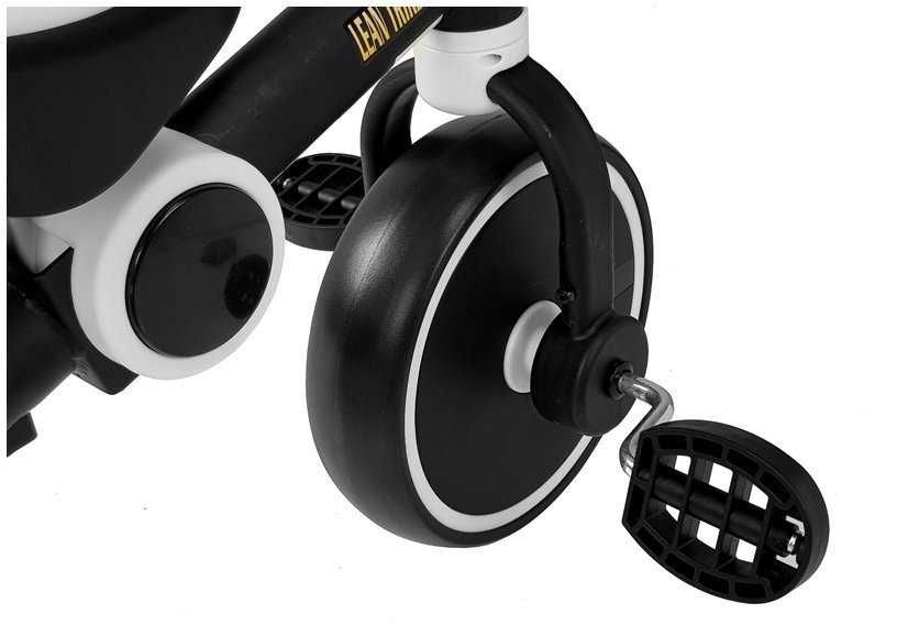 Tricicleta pentru copii alb-negru LEAN Toys 7678