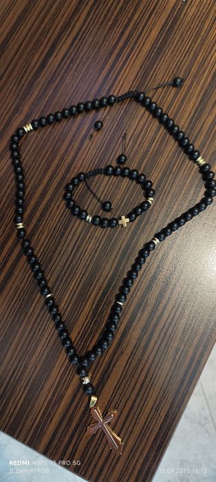 Чисто нов мъжки гердан с гривна комплект !!!