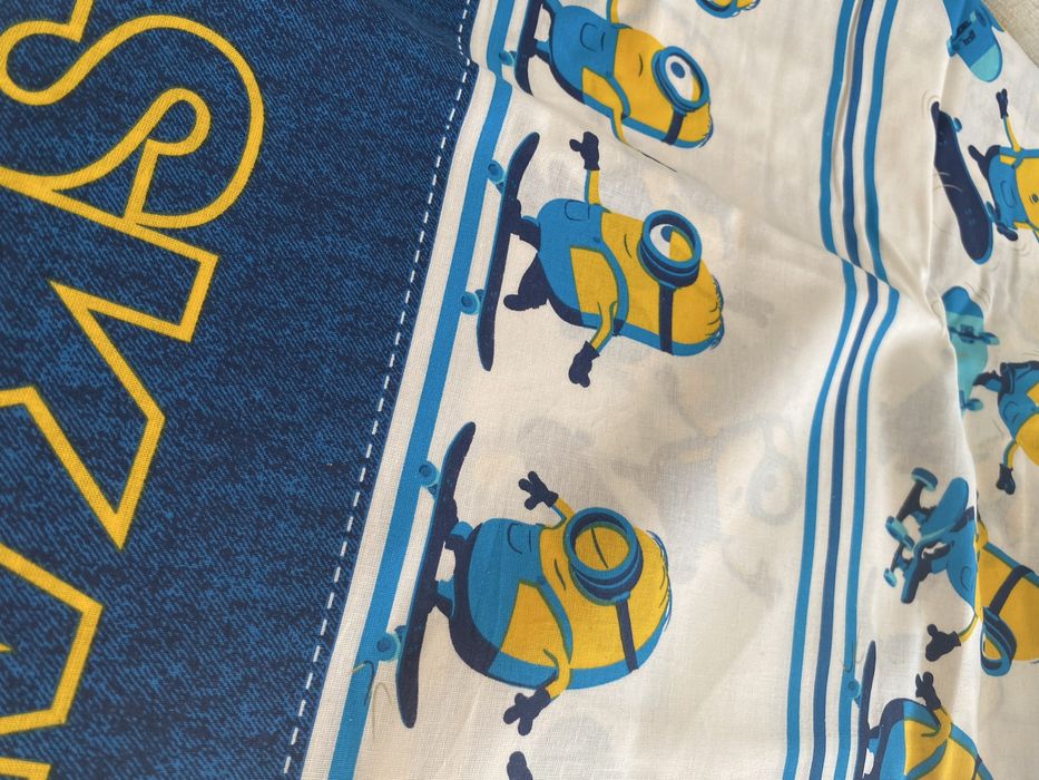 Спален комплект Minions Skate Crew 140×200см, 60х70см от две части