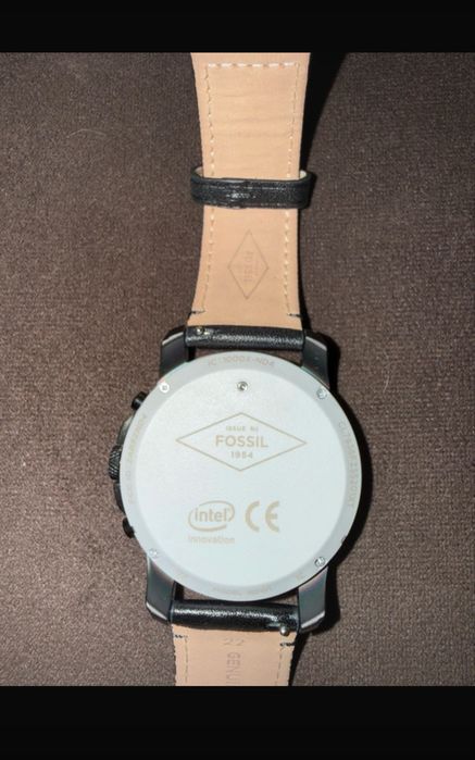 Ceas Fossil Q Hybrid Gen 1 NDW1 - Ceas Hibrid Negru, Curea Neagra