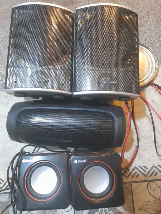 Колонки ( для компа ) + колонка (блютуз )