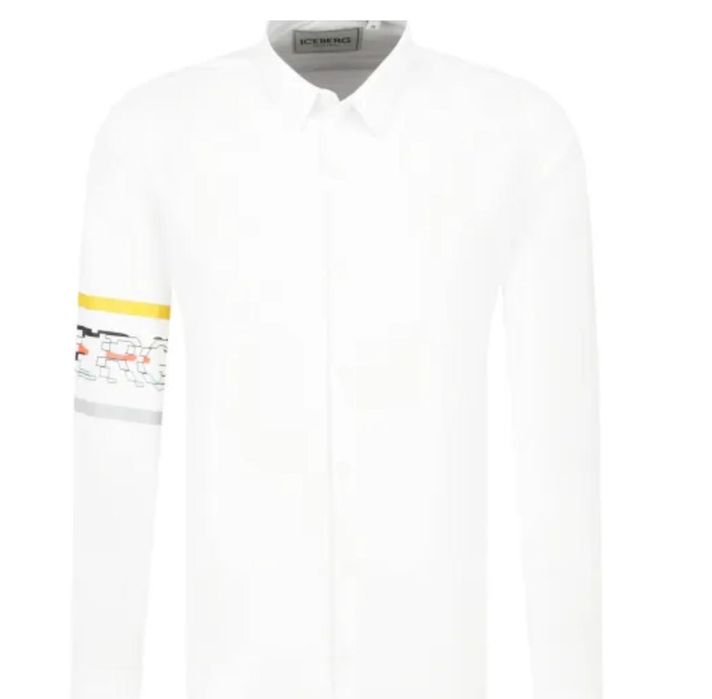 Риза бяла iceberg since 1974 мъжка