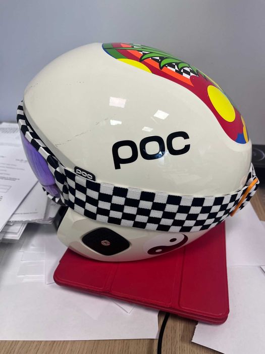 POC детска каска за ски и очила