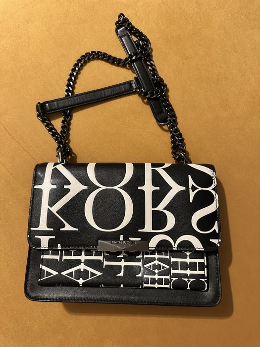 Micharl kors, черна, естествена кожа (guess,furla,liujo)