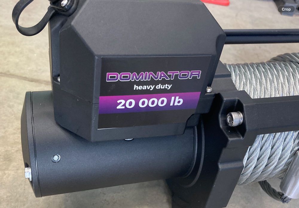 Troliu electric Dominator 20000 lb HD 24V platforma camion (9090kg)