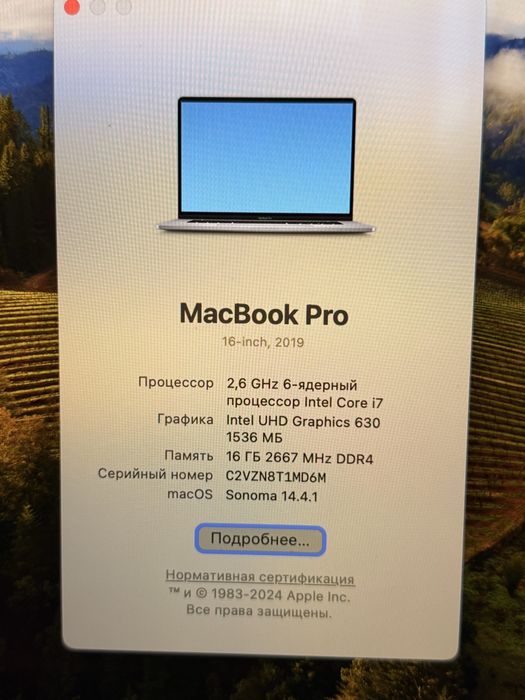 MacBook Pro 16” (2019)