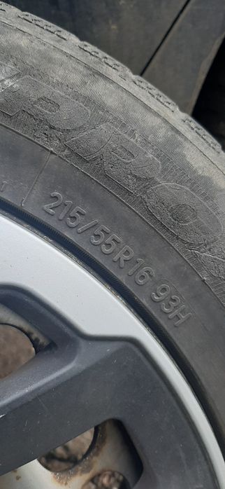 Cauciucuri de iarna + jante pentru Mercedes 215/55/16