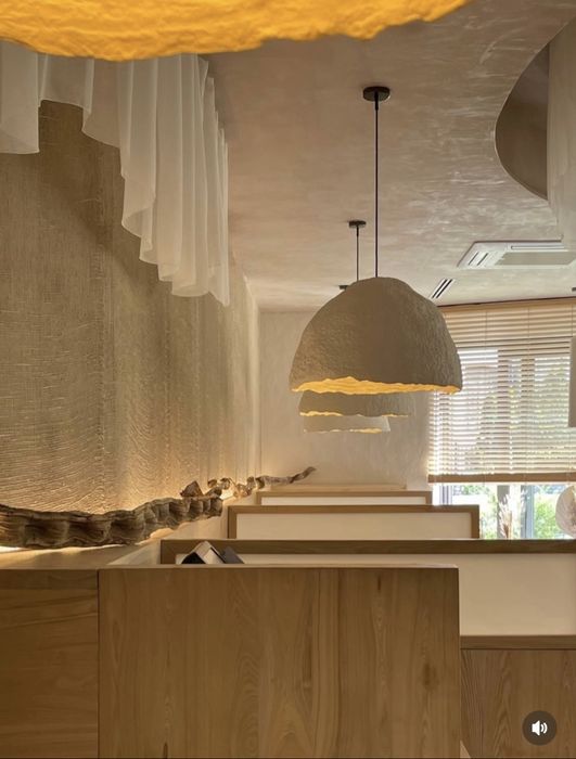 Lustra decorativa/Corp iluminat/Pendul - wabi sabi organic - japandi