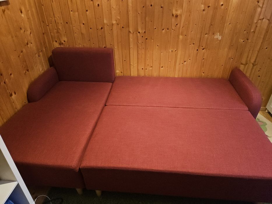 Coltar extensibil Ikea cu lada depozitare ca NOUA