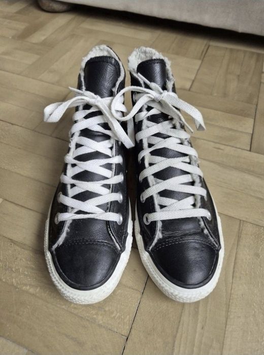 Adidași Converse Chuck Taylor Hi Leather Black - 37 (24 cm)
