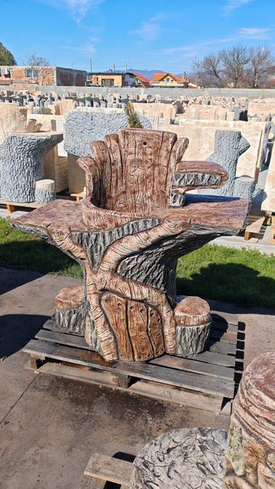 Градинска чешма мивка от бетон