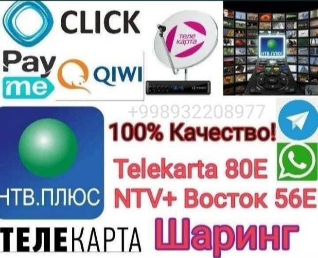 IPTV подключения, шаринг настройки, также продление телекарты