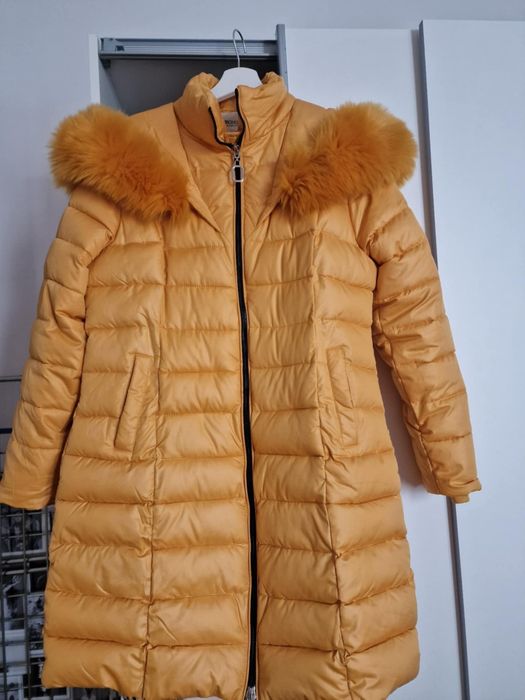 Haina Geaca Puffer Lunga de Iarna Calduroasa, Gluga, Fermoar Dublu, ma