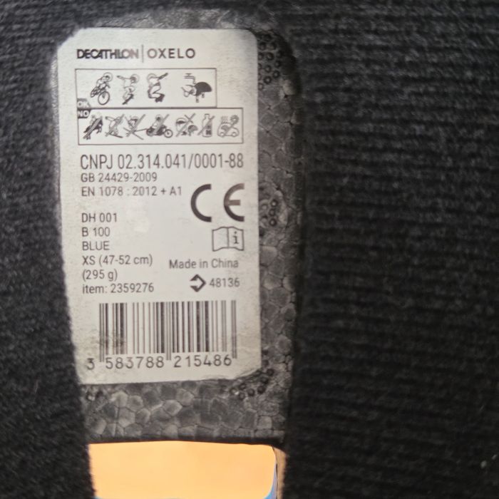 Casca protectie copii  Oxelo mărimea XS (47-52) foarte puțin folosita