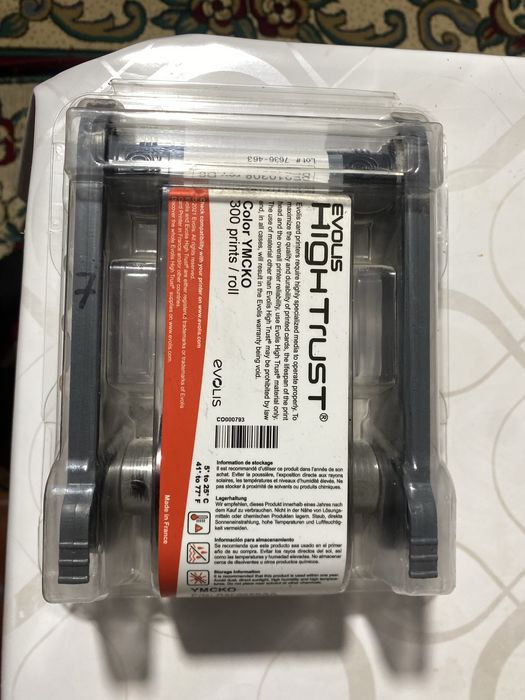 Цветная лента для принтеров Evolis  на 300 отпечатков