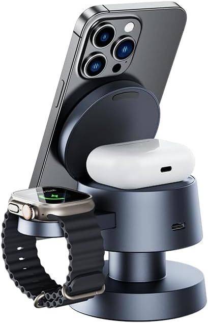 Нощна лампа и Безжично зарядно AppCase Optimus 3in1 + Lamp 15W MagSafe