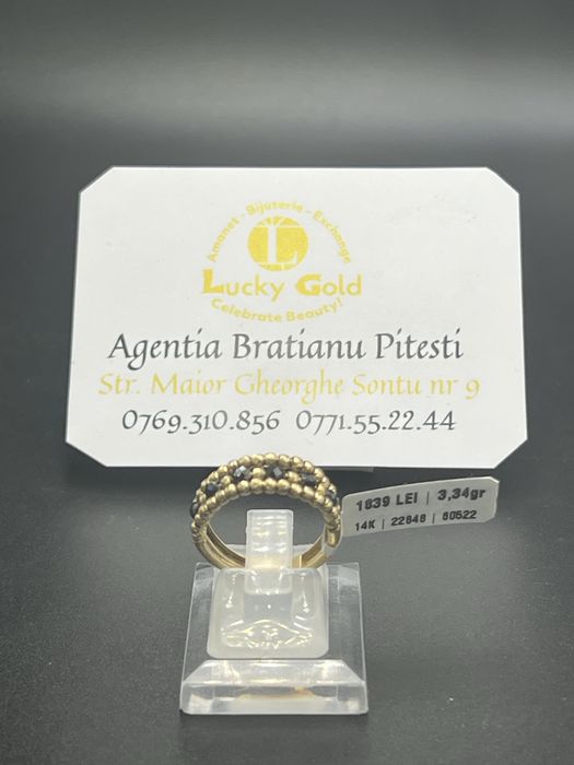 Inel aur 14k 3.34 gr marimea 16 cod 22848