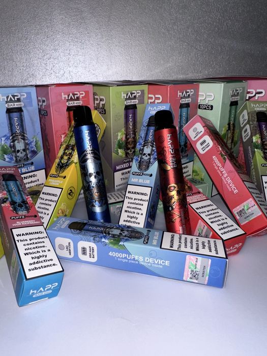 4x Happ bar 4000 puffs