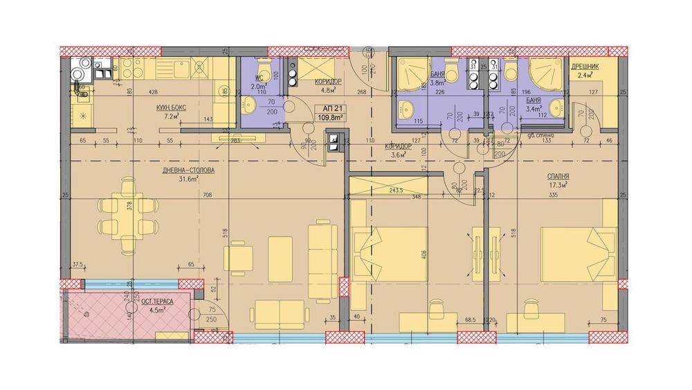 Продава се Тристаен апартамент в София, Лозенец - 130 кв.м за 3571 €/кв.м - Снимка #3