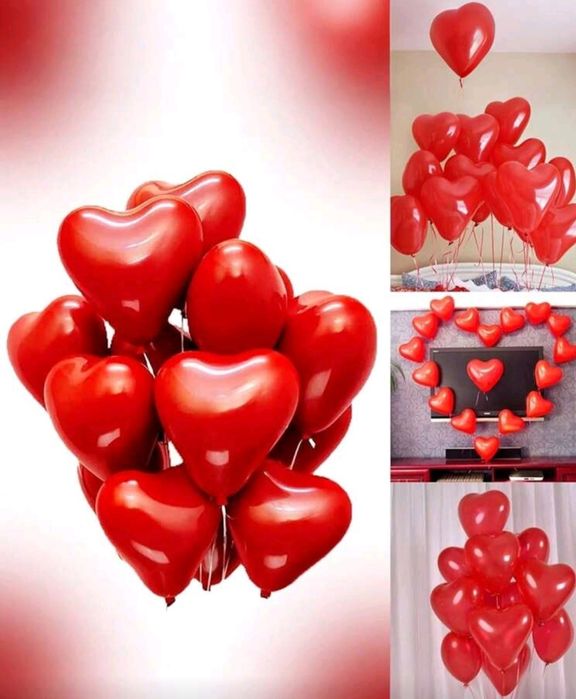 Парти сет балони Сърца