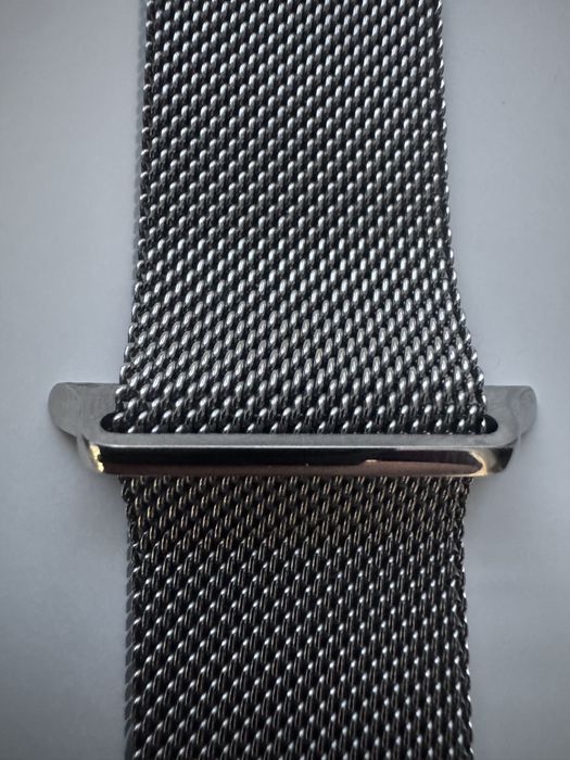 Apple Watch 45mm Curea: Silver Milanese Loop
