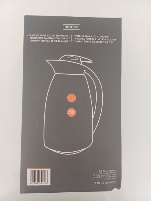 Nerthus Двустенна термокана инокс - 1 л