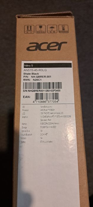 Acer nitro 5 an515-45 RTX3070