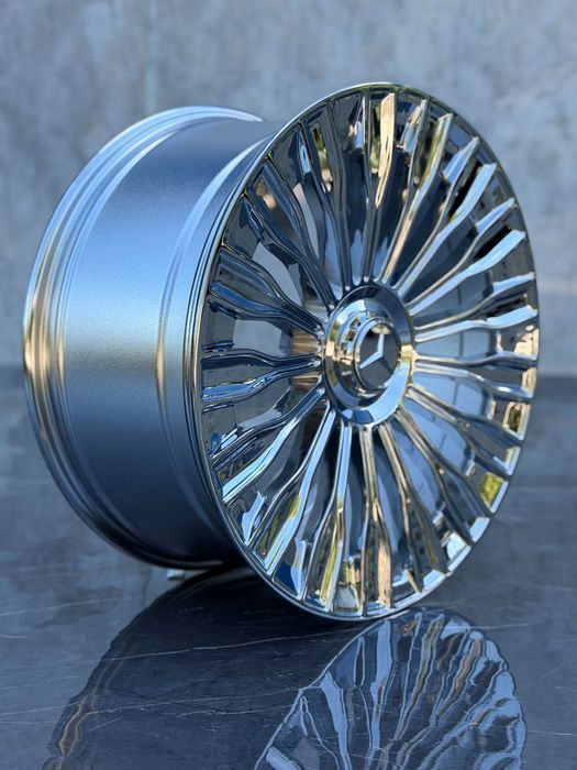 Jante Roti Mercedes Maybach R20 5x112 Chrome S Class E Class C Class CLS CLA CL SL ML GLA GLC GLK GLE GL W222 W221 W223 W216 W220 W212 W213 Aliaj Nou