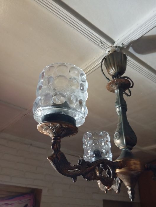 Люстра ссср советских времён рабочая 3 рожка не дорого