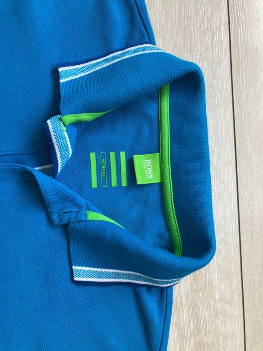 Hugo Boss Green Paddy Modern Fit мъжка поло тениска размер L