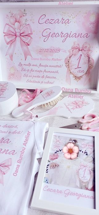 Set aniversar mot/ turta 1 anisor