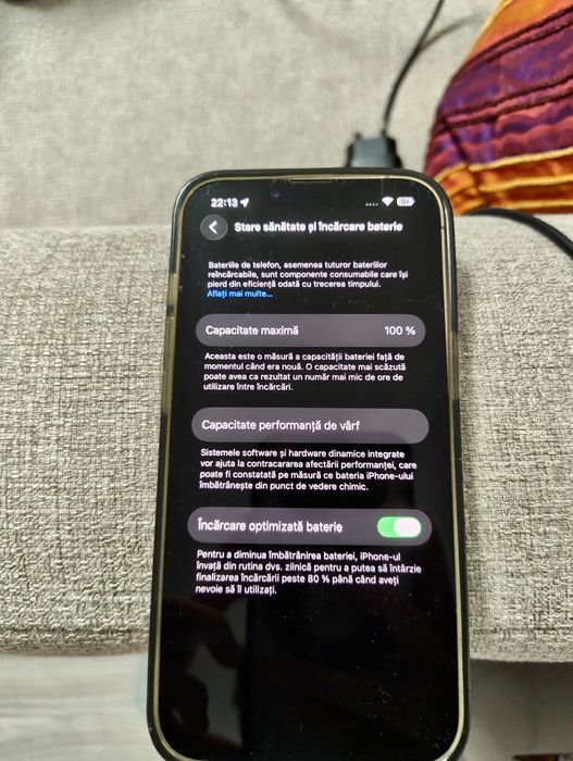 iPhone 13 Pro – baterie 100% – perfect funcțional – citește descrierea