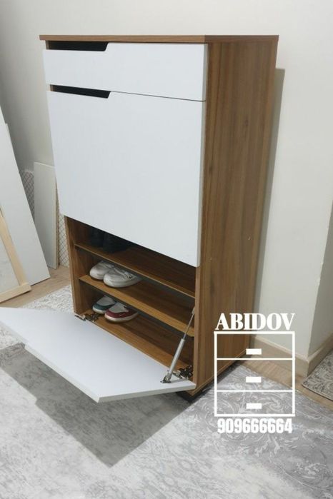 Обувной шкаф в стиле hi-tech