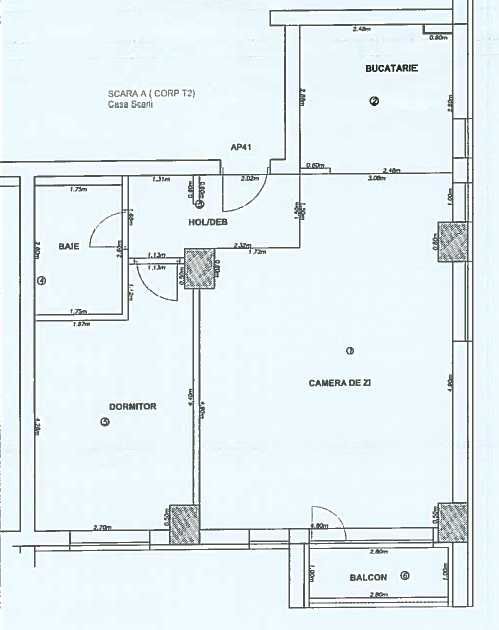 Inchiriez apartament 2 camere cart Noua complet mobilat si utilat