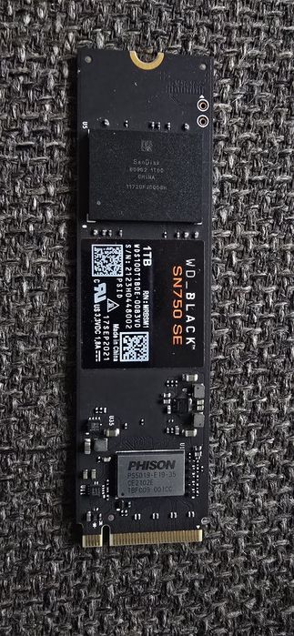 Solid State Drive (SSD) Western Digital WD Black SN750 1TB Gen3 NVMe Pcie M.2 nou